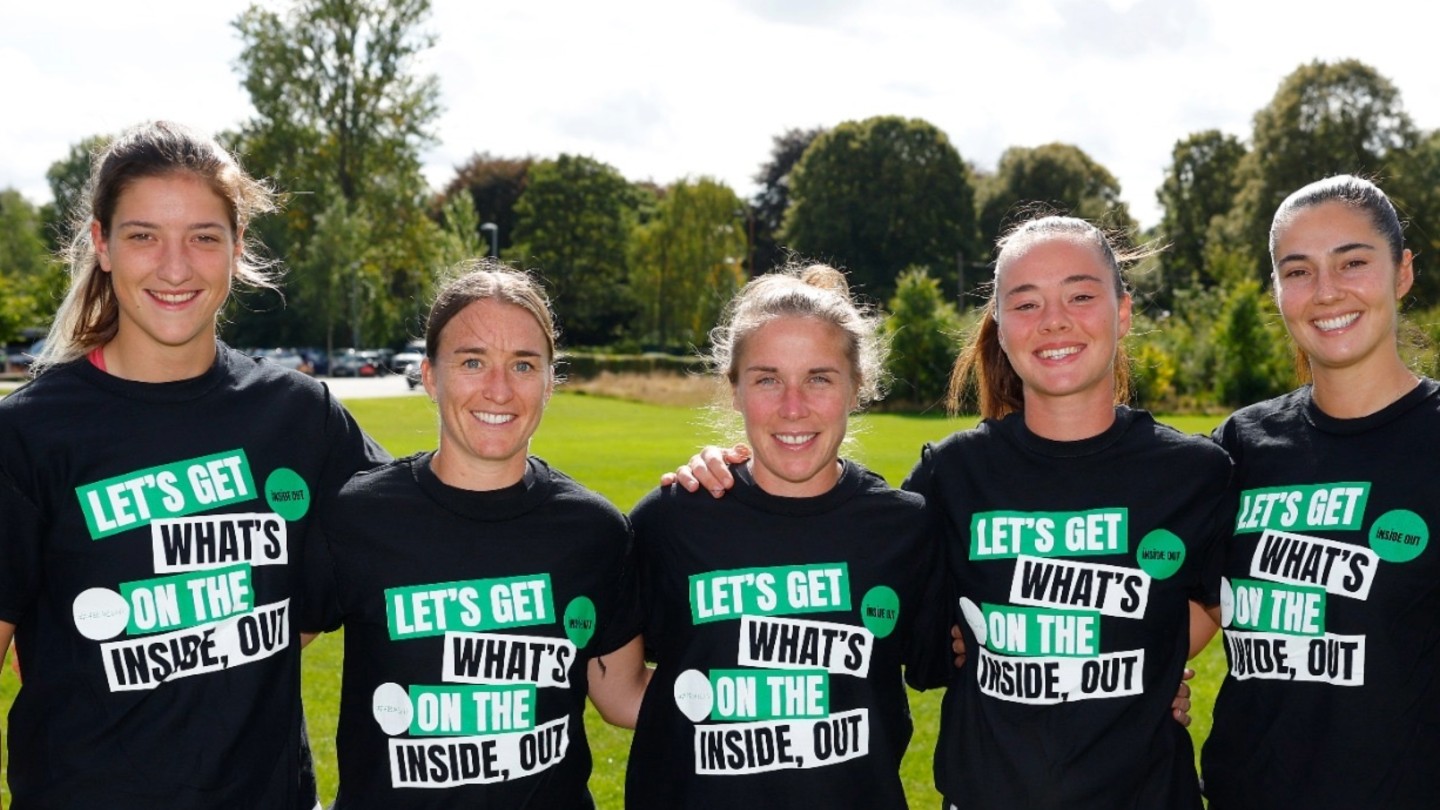 Durham City Women FC supporting If U Care Share Inside Out campaign